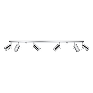 Plafoniera Ring 6xGU10 metal crom tubular
