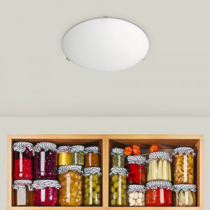 Plafoniera Simple 1xE27 metal/acril alb Rabalux