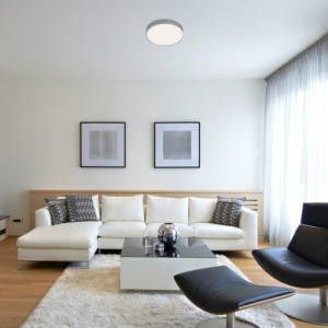 Plafoniera Tesia LED 36W metal/acril argintiu/alb Rabalux
