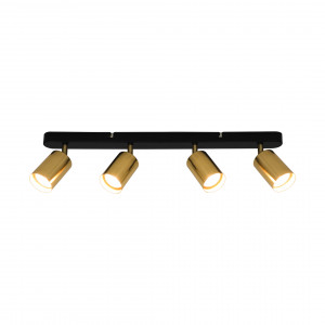 Plafoniera Vila 3xGU10 metal negru/auriu Zuma Line GU13013C-4B