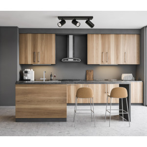 Spot aplicat Laconi 3xGU10 metal negru Italux