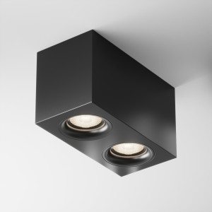 Spot aplicat Slim 2xGU10 metal negru Maytoni C013CL-02B