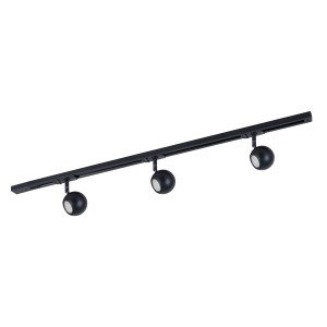 Spot bara Marvi TR Blake 3xGU10 metal negru Italux