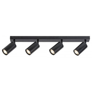 Spot bara Solo 4xGU10 metal/lemn negru Rabalux