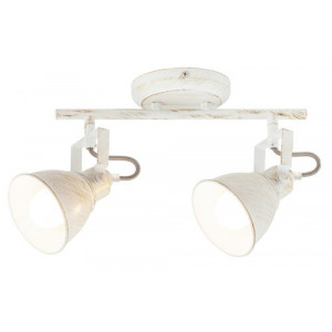 Spot bara Vivienne 2xE14 metal alb antichizat Rabalux