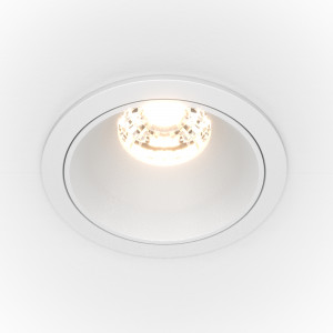 Spot incastrat Alfa LED metal alb Maytoni DL043-01-10W4K-D-RD-W