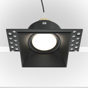 Spot incastrat Dot 1xGU10 metal negru Maytoni DL042-01-SQ-B