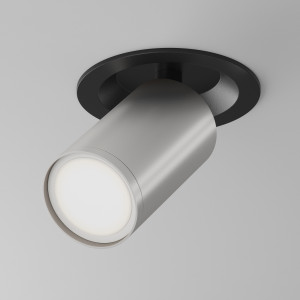 Spot incastrat FOCUS S 1xGU10 metal negru/argintiu Maytoni