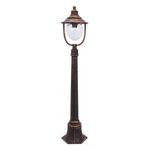 Stalp exterior Barcelona 1xE27 metal/sticla auriu antichizat Rabalux