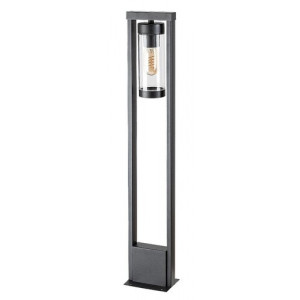 Stalp exterior Kolta 1xE27 metal/acril negru/transparent Rabalux