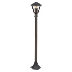 Stalp exterior Paravento 1xE27 metal/sticla negru Rabalux