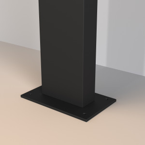 Stalp exterior Paso 1xLED metal negru Maytoni