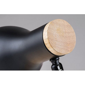 Veioza Ferb 1xE14 metal/lemn negru Rabalux