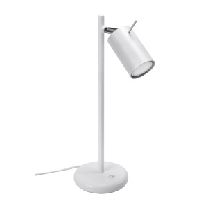 Veioza Ring 1xGU10 metal alb tubular