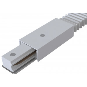 Accesoriu sina Conector liniar flexibil 1x acril alb