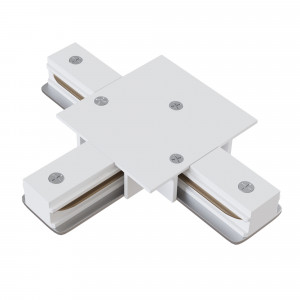 Accesoriu sina incastrata Conector T metal alb
