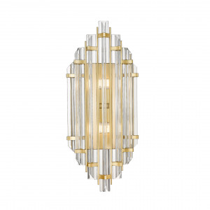 Aplica Alexandria 2xG9 metal/sticla auriu/transparent Zuma Line