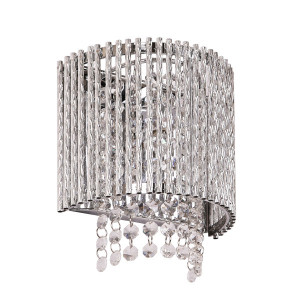 Aplica Anabella 1xG9 metal/sticla argintiu Italux