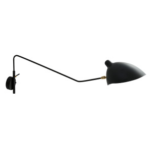 Aplica Davis 1xE27 metal negru Italux