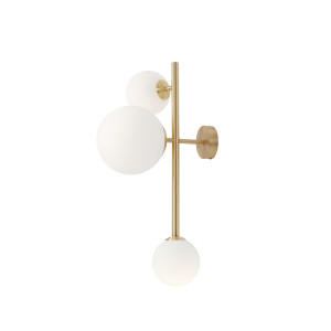 Aplica Dione 2xE14+1xE27 metal/sticla alama Aldex