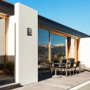 Aplica exterior Orlova 1xE27 metal/acril negru Rabalux