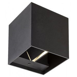Aplica exterior Solin 1xG9 metal/acril negru Rabalux