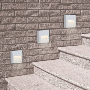 Aplica exterior Trento LED 3W acril alb Rabalux