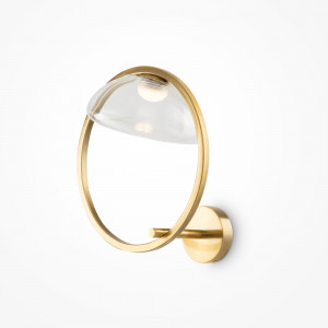 Aplica Lunare LED metal/sticla bronz/transparent Maytoni MOD327WL-L5BS3K