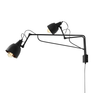 Aplica Soho 2xE27 metal negru Aldex
