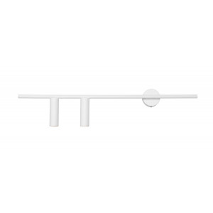 Aplica Trevo L 2xGU10 metal alb Aldex