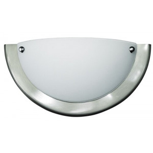 Aplica Ufo 1xE27 metal/sticla nichel/alb Rabalux RBL5181