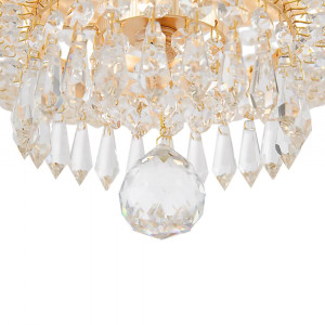 Candelabru Bella metal/cristal auriu Maytoni