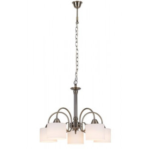 Candelabru Edith 5xE27 metal/sticla bronz/alb Rabalux