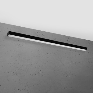 Corp liniar aplicat Pinne LED 4000K 4940lm metal negru liniar - Img 2