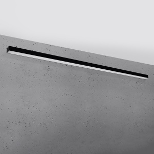 Corp liniar aplicat Pinne LED 4000K 6500lm metal negru liniar - Img 2