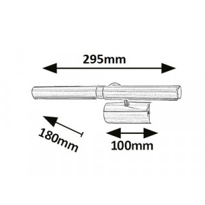 Iluminat tablou Picture light 2xG9 metal bronz Rabalux