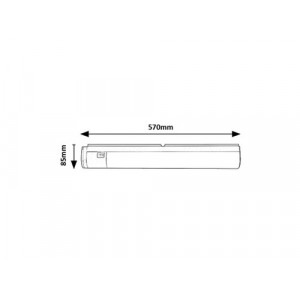 Lampa de dulap/cabinet Duddu LED 17W metal/acril alb Rabalux