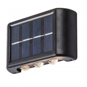 Lampa solara Kangton LED 1.2W acril negru Rabalux