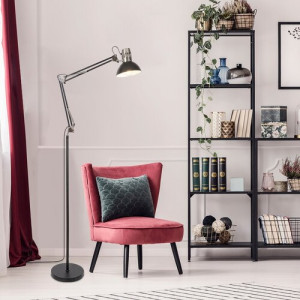 Lampadar Aristeo 1xE27 metal/acril negru Rabalux