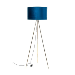 Lampadar Inga 1xE27 metal/acril/textil albastru Zuma Line