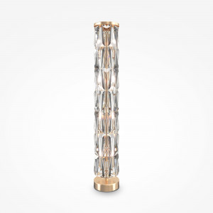 Lampadar Puntes 8xE14 metal/cristal auriu Maytoni