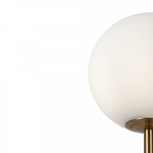 Lampadar Ring 1xE27 metal/sticla bronz/alb Maytoni