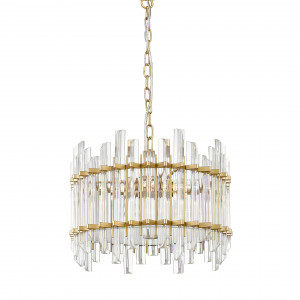 Lustra Alexandria 6xG9 metal/sticla auriu/transparent Zuma Line