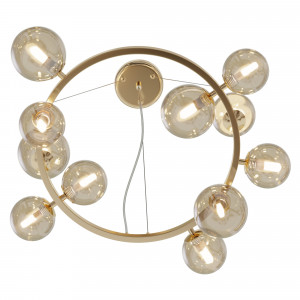Lustra Dallas 11xG9 metal/sticla auriu/transparent Maytoni