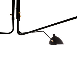 Lustra Davis 3xE27 metal negru Italux