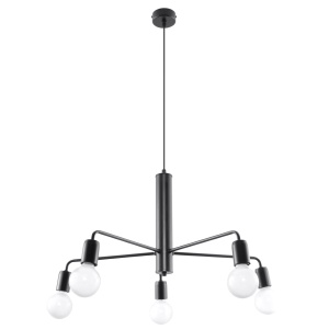 Lustra Duomo 5xE27 metal negru
