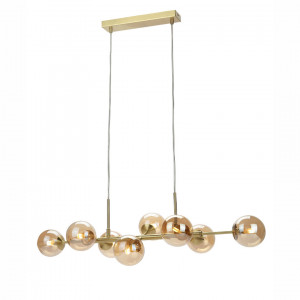 Lustra Erimida 8xG9 metal/sticla alama Italux