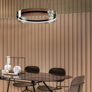 Lustra Interstellar LED metal gri Maytoni