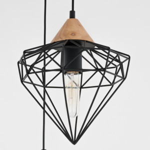 Lustra Maelle 1xE27 metal negru Italux