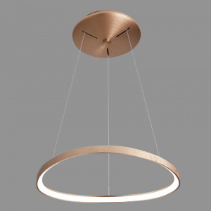 Lustra Morfi LED 48W 2640 lumeni metal/acril auriu/maro Italux